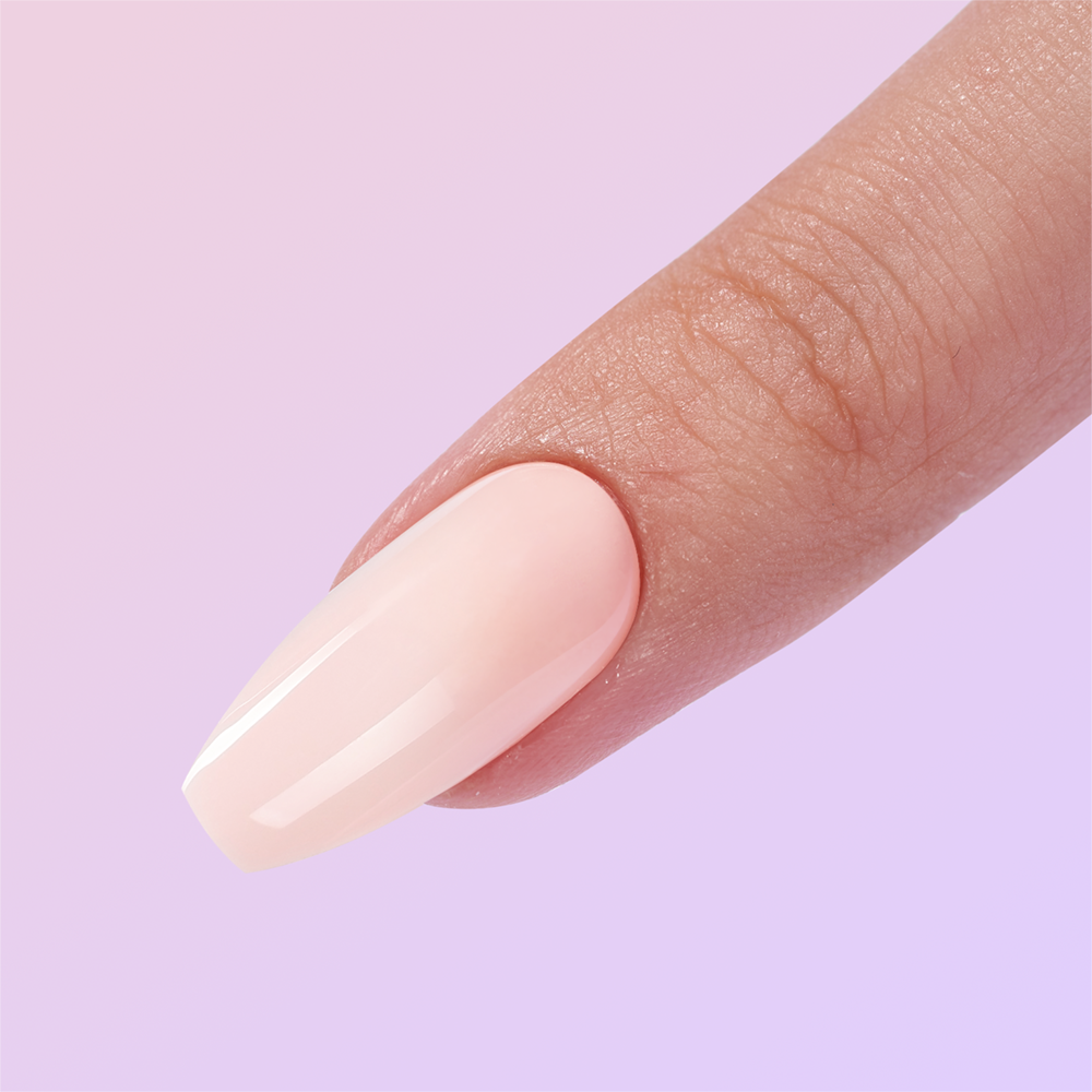 nude color fake nail