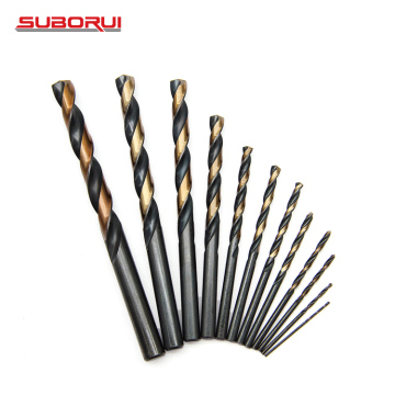 SUBORUI Custom DIN338 Hss Fully Ground Triangle Shank Drill Bit for Metal Stainless Steel