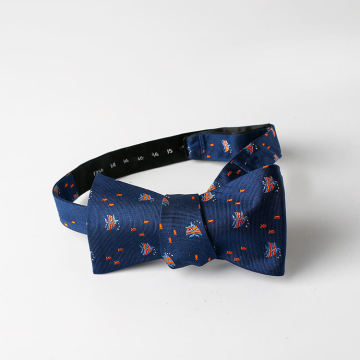 High-Quality Custom Logo Bow Ties for Men - Wholesale Paisley Jacquard Woven Self-Tie Bow Ties