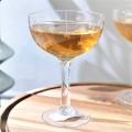 etched champagne coupe glass set