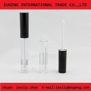 Black cap clear body lipgloss bottles