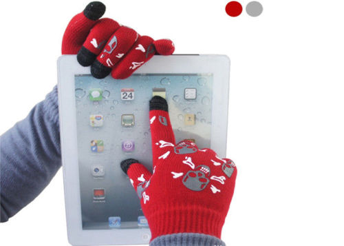 4c Offset Printing Or Jacquard And Embroidery Winter Touch Screen Gloves For Bank Atm, Machine Touch Screen