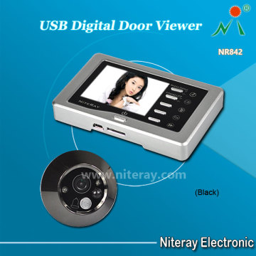 Smart Night Vision Front Door Peephole Viewer Doorbell with Motion Sensor