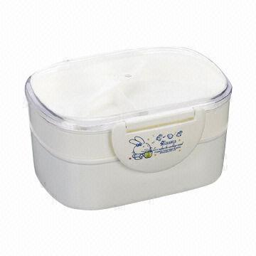 Lunch Box with Two Layers, Two Buckles, Suitable for Outdoor Activities