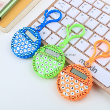 Portable Mini School Supplies: Spot Drilling Round Plastic Calculator