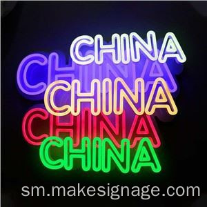 I fafo o le acrylic neon saini