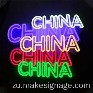 Izimpawu zangaphandle ze-acrylic neon