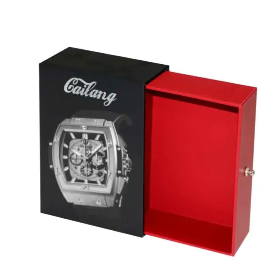 Jewelry Sliding Drawer Watch Paper Box