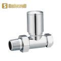 Brass Chrome Straight Normal Towel Radiator Valve