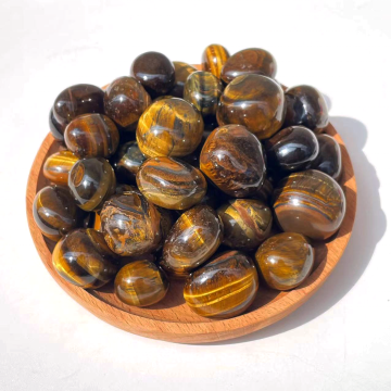 Wholesale Natural Tiger Eye Healing Stones - Polished Tumbled Crystals