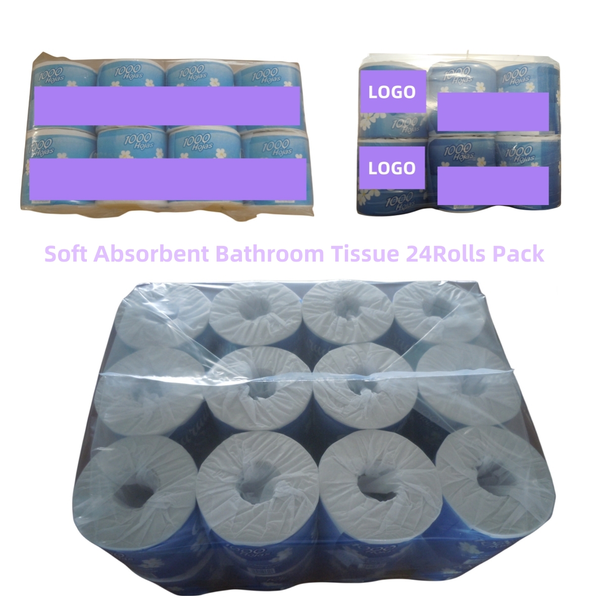 bathroom tissue 24rolls pack