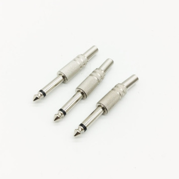 Nickel Plated 6.5 mm Mono Plug for Microphone
