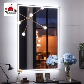 Illuminated 30x36 Inch LED Bathroom Mirror for Hotel and Home