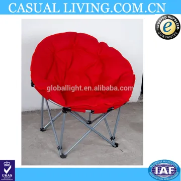 Indoor Padded Comfortable Red Folding Moon Chairs