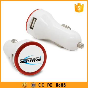 2017 new model 5V2.1A dual usb car charger with custom logo