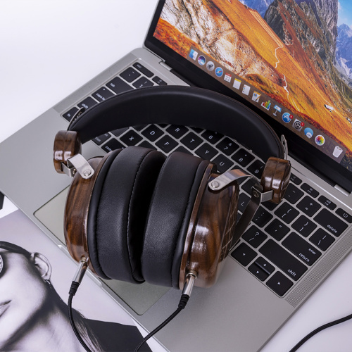 Imported Black Walnut Wood HIFI 50mm Dynamic Speaker Headphones