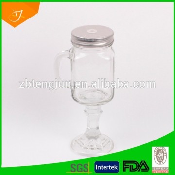 glass mason jar with glass holder, wholesale glass jar, glass manufacturer