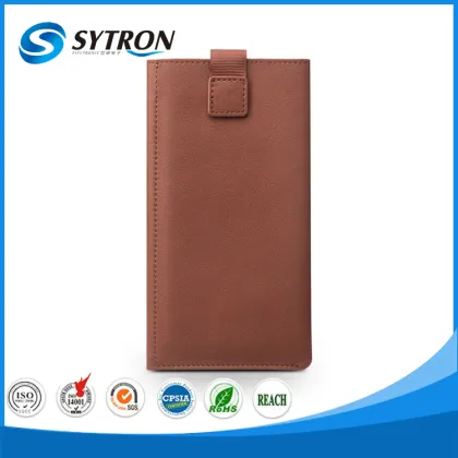 Customized Design Leather Phone Cover with Card Holder case for sony