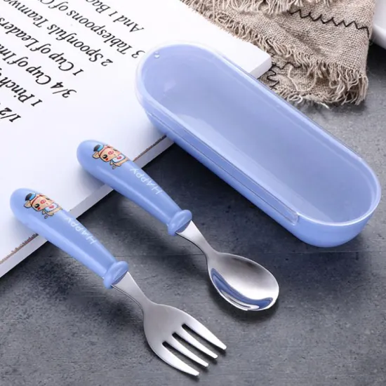 Children's 304 Stainless Steel Portable Cutlery Set