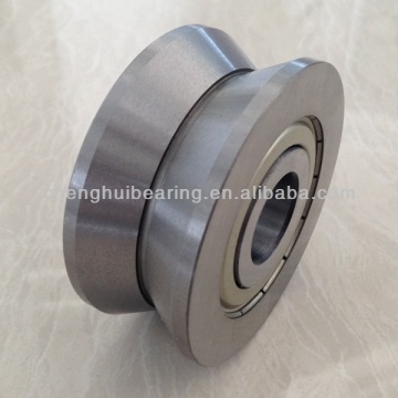 مقاوم للصدأ V Groove Track Rollers-SLV204-58 NPP ، معرف 30 مم ، 58 ملم OD ، مقياس 30 مم ، 440 درجة مئوية ، صف مزدوج ، أختان مطاطيان