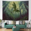 Flying Dinosaur Tapestry Wall Hanging Wild Anicient Pterosaur Wall Tapestry Tropisch regenwoud voor kinderen Slaapkamer Living Roo