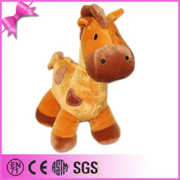 2014 import from guangzhou factory animal type plush horse