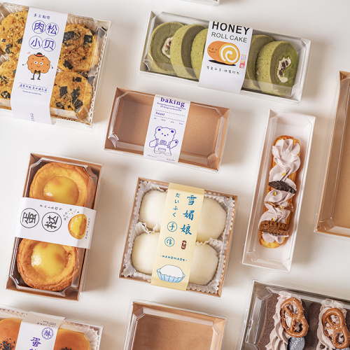 Kraft Paper Box with Clear Lid for Burger