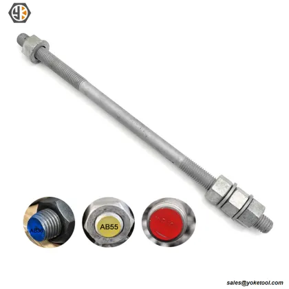 Galvanized Steel ASTM F1554 Structural Bolt Fasteners