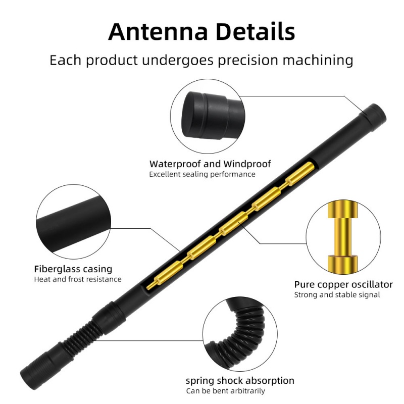315MHz-6GHz Custom Frequency Fiberglass Gooseneck Antenna 6