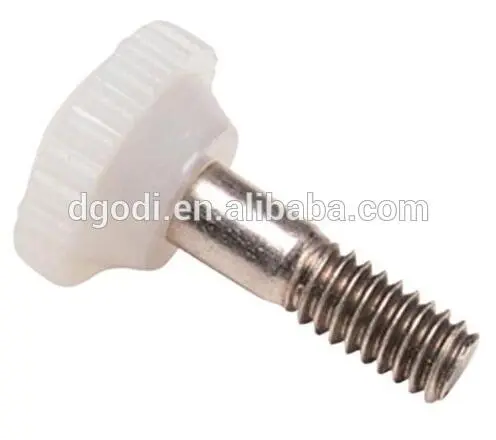Plastic head hand screw knurled thumb screw with high quality