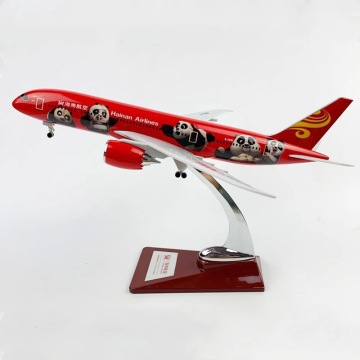 28cm 1/200 스케일 Hainan Panda Airlines B787 평면 수지 수지 다이 캐스트 항공기 모델 : 자세한 항공 수집 가능