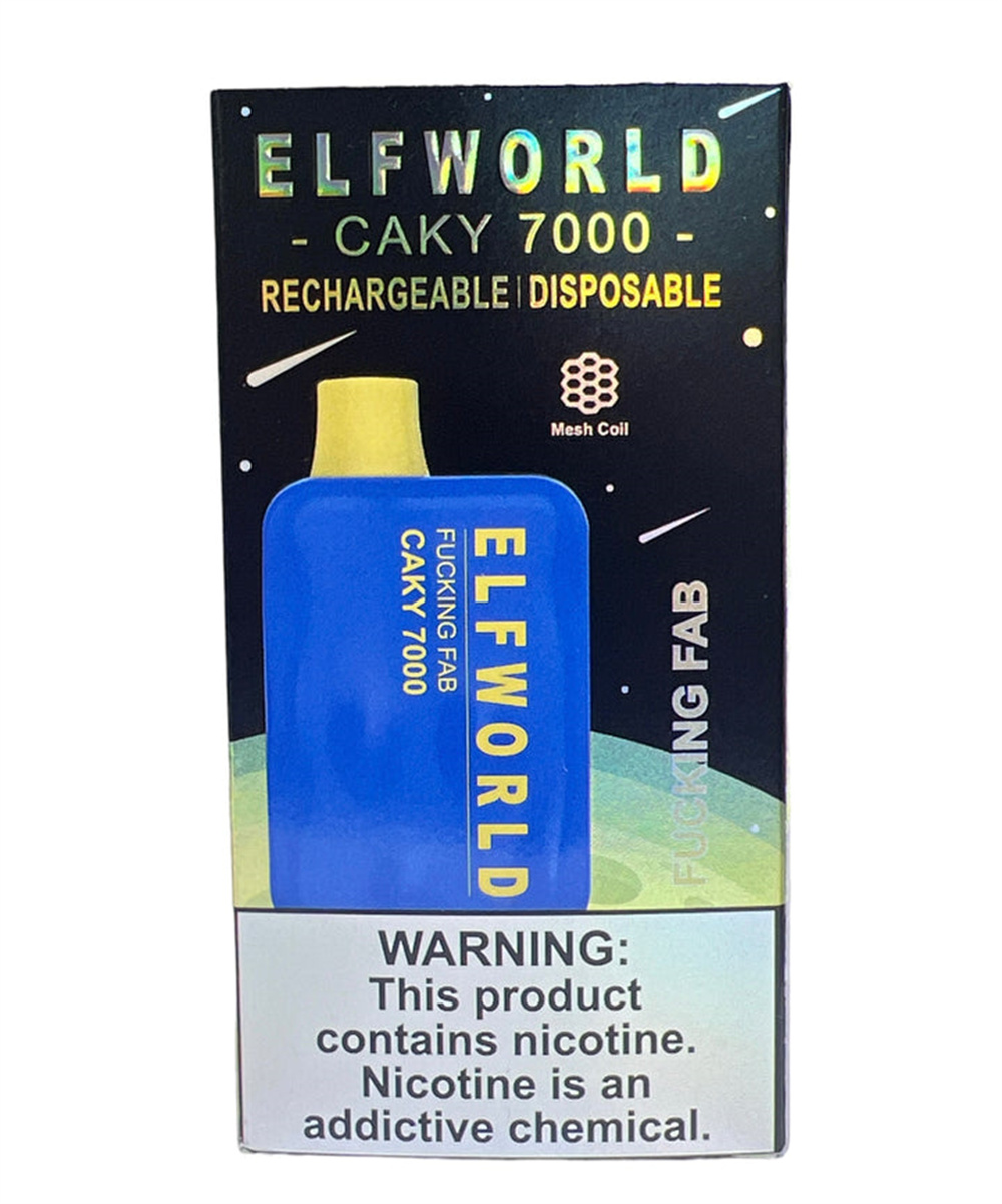 7000 Puffs Elfworld Brand reciclável Vapes descartáveis