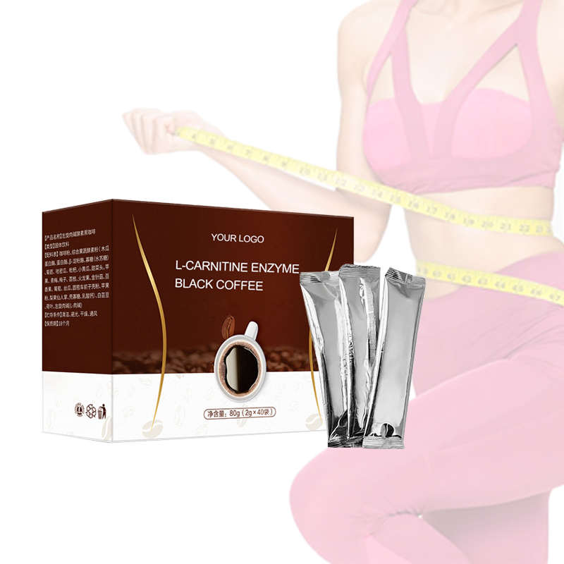 Private Label Natural Ingredient Sugar Free Zero Fat L-Carnitine Enzyme Weight Loss Slimming L-Carnitine Coffee Powder