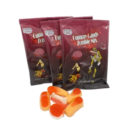 Colorful gummy body parts finger gummy candy for Halloween