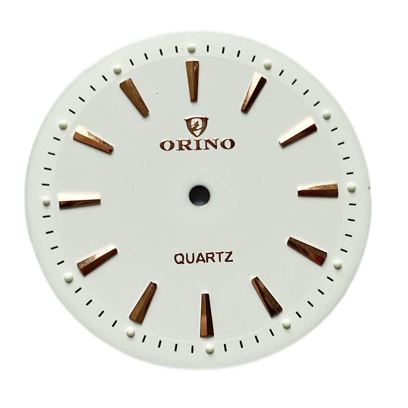 Quadrante di orologio dipinto a due tonalità