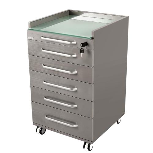 Mobile cart cabinet for hospital office