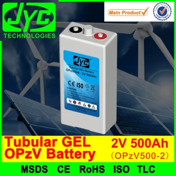 China top 10 best selling gel solar tubular 2v 500ah opzv battery