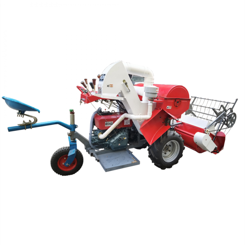 4LZ-1.2 hjultyp Small Rice Combine Harvester