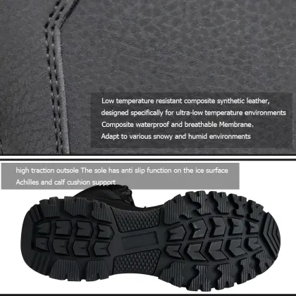 TX04 Customized Top Winter Snow Boots - Waterproof Motorcycle Snow Boots for Men