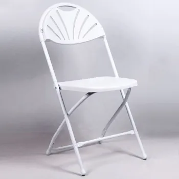 Wholesale PP Top White Foldable Plastic Chairs for Events