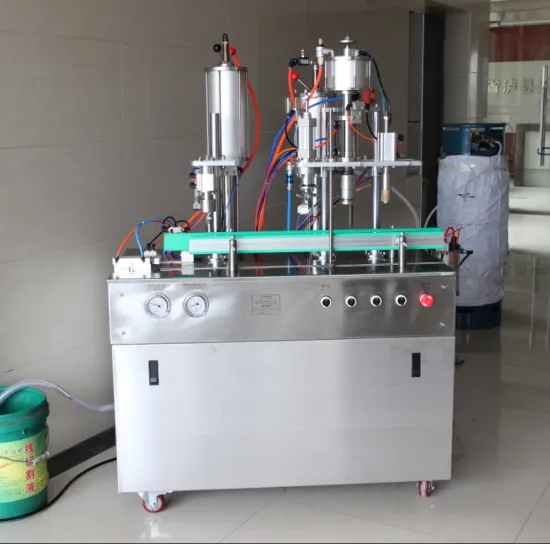 High Quality Freon Shock Absorber Manual Aerosol Nitrogen Gas Filling Machine Equipment