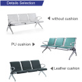 Silla de acero inoxidable para sillas de espera para áreas hospitalarias