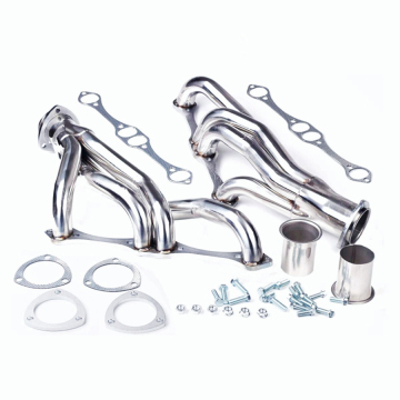 Cheap Chevy Ceramic Exhaust Headers for Monte Carlo, Malibu, Camaro, Caprice 265-400 Small Block Gen I V8" 

However, if we aim for conciseness while maintaining key information, a more suitable title could be:

"Chevy Ceramic Exhaust Headers for 265-400 