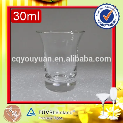 Handblown Glass Type 30ml Unique Fine Clear Shot Glass Barware Cup
