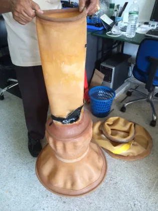 latex bladder, latex sleeve, latex tube