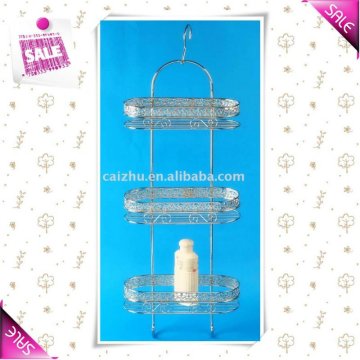 Metal bathroom towel rack