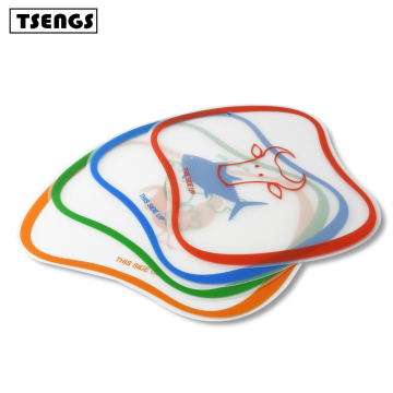 Tappetino di taglio non slip pieghevole extra spesso con icone alimentari per il campeggio