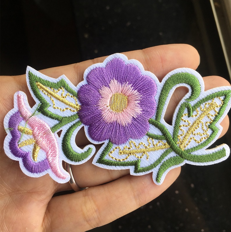 Badge Patch Flower Embroidery