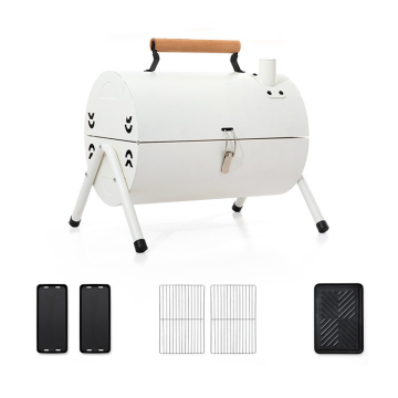 Folding Tabletop Grill Compact Pellet Charcoal BBQ Meat Smokers Machine Small Portable Mini Smoker Grill