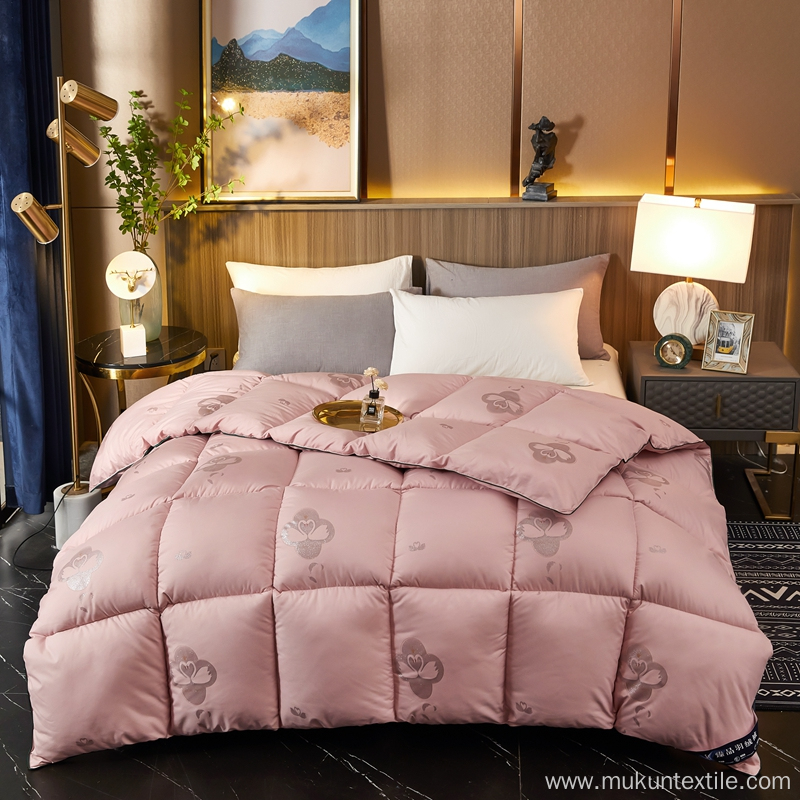 Light color microfiber comforter quilts wholesale